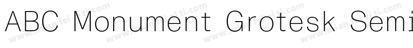 ABC Monument Grotesk Semi-Mono Regu字体转换